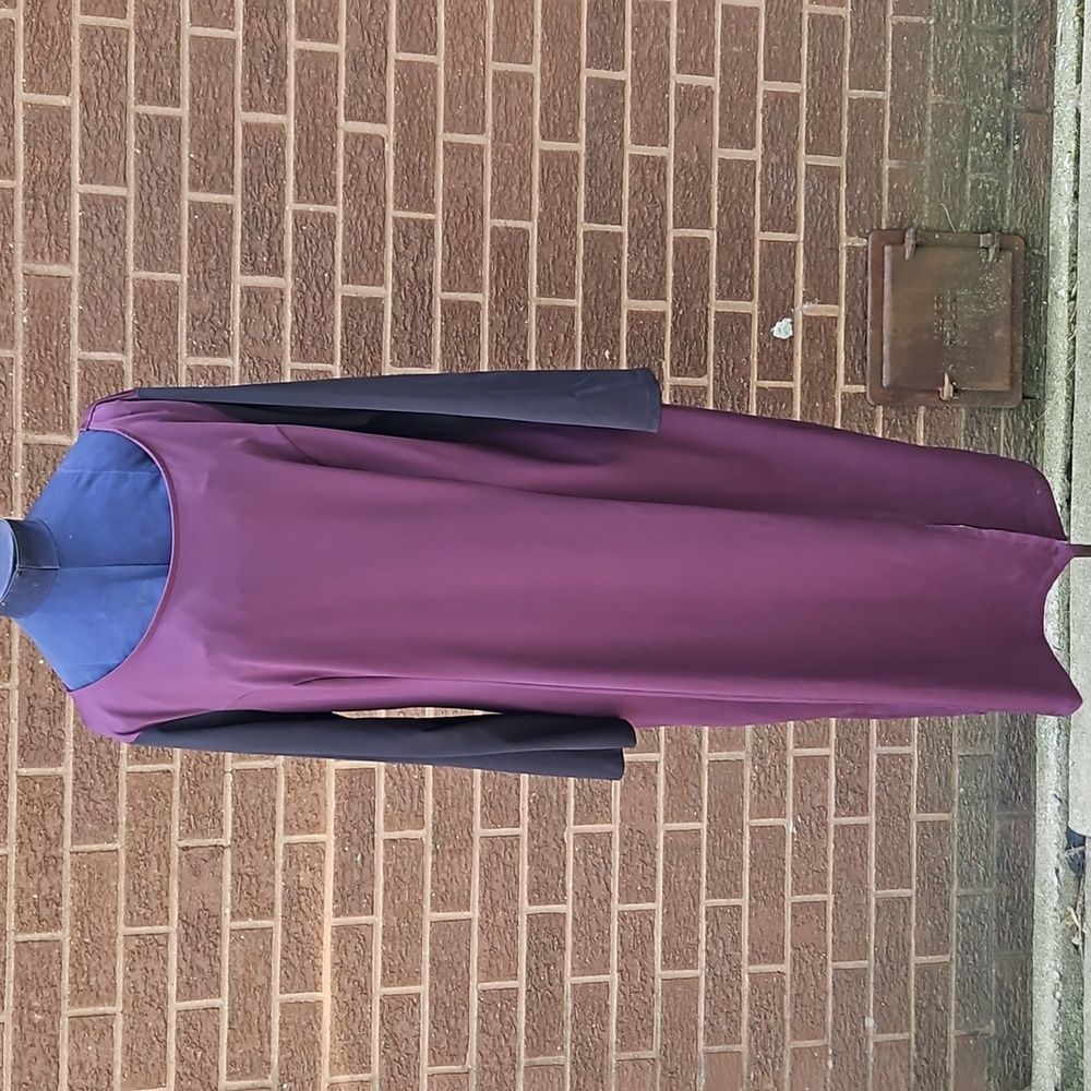 Black and plum dress XL